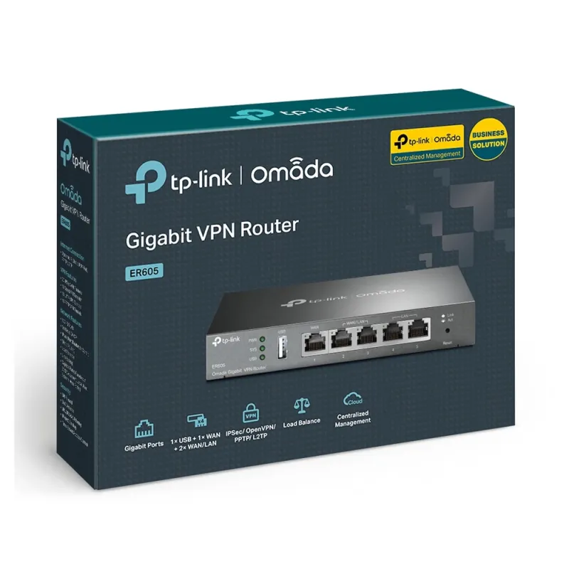 Router Tp Link Omada Er605 4X Rj 45 Gigabit - ER605