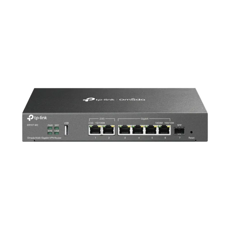 Router VPN TP-LINK ER707-M2 - 2 Puertos 2.5G - 4 Puertos Gigabit - 1 SFP - ER707-M2