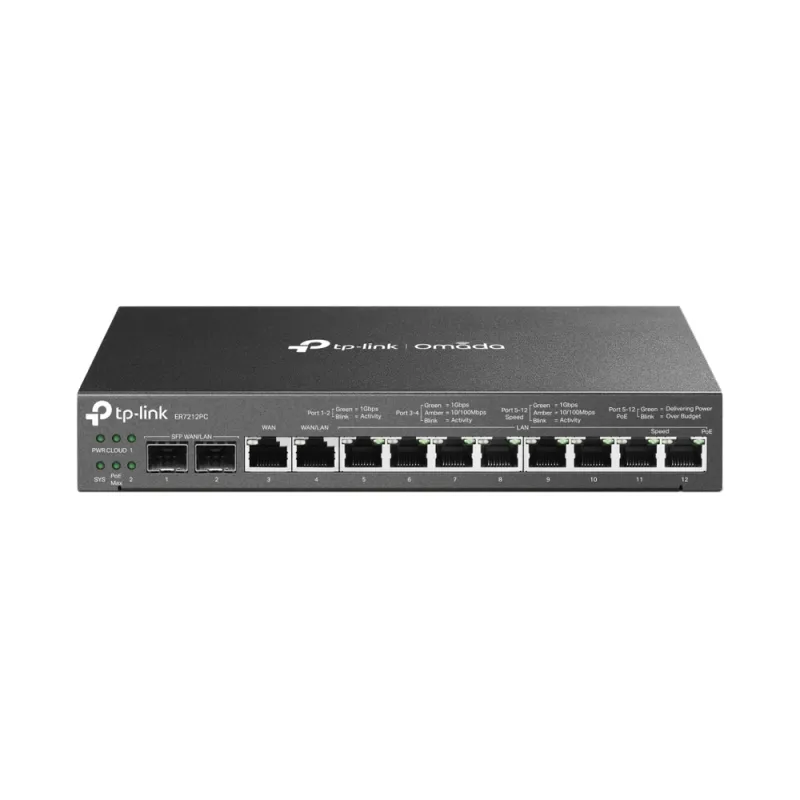 Router TP-LINK ER7212PC - 10 Puertos - Gigabit - 8 PoE - 2 SFP - ER7212PC