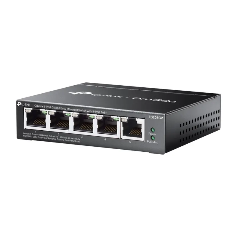 Switch TP-LINK ES205GP - 5 Puertos - Gigabit - 4 PoE - ES205GP