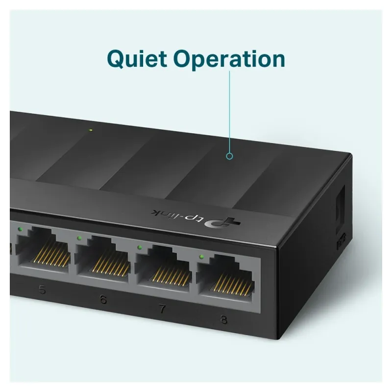 Switch TP-LINK LS1008G - Gigabit Ethernet - 8 Puertos - No Gestionado - LS1008G