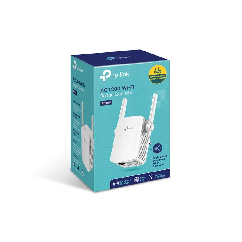 Extensor de Rango TP-Link RE305 - Doble Banda - 2.4 / 5 GHz - 2 Antenas - RE305