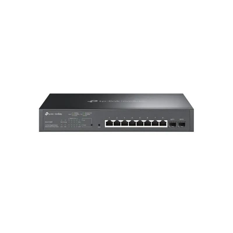 Tp-Link Omada Tl-Sg2210Mp Gestionado L2/L2+ Gigabit Ethernet (10/100/1000) Energía Sobre Ethernet (Poe) 1U Negro - SG2210MP