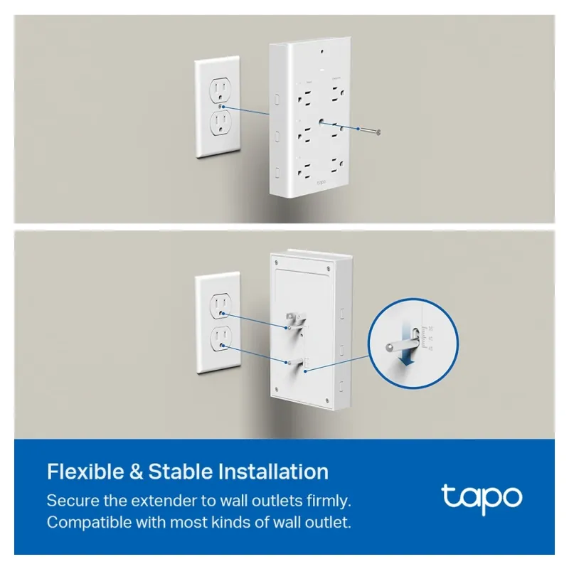 Multicontacto TP-LINK TAPO P306 - 6 Contactos - 2 USB - Wi-Fi - TAPO P306