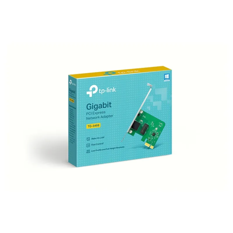 Tarjeta de Red TP-LINK - PCI-Express - 1 Gbit/s - Ethernet - TG-3468
