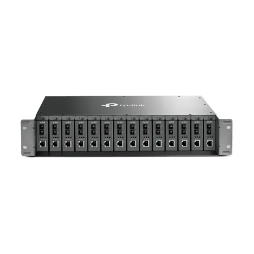 Tp-Link Tl-Mc1400 Chasis De Equipo De Red Negro - TL-MC1400