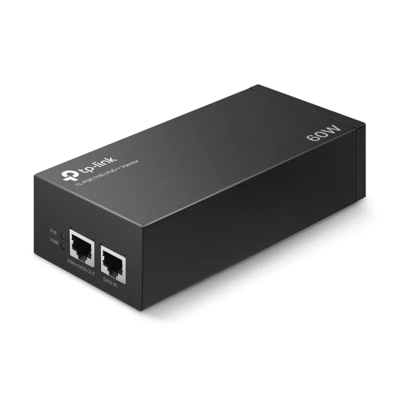 Inyector TP-Link TL-POE170S - 2 x RJ-45 - PoE - Gigabit Ethernet - 60W - TL-POE170S