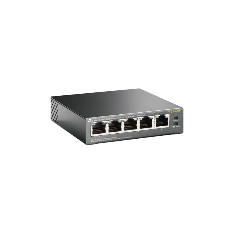 Switch TP-LINK SF1005P - 5 Puertos - Fast Ethernet - PoE - No Gestionado - TL-SF1005P