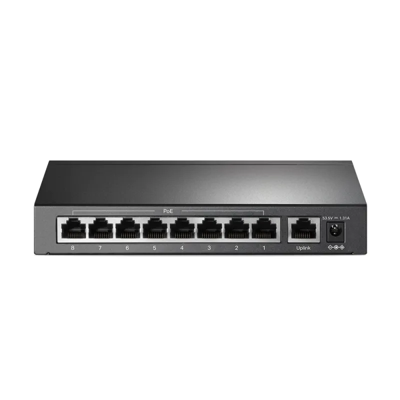 Switch TP-LINK TL-SF1009P - Fast Ethernet - 9 Puertos - Soporta 8 PoE+ - No Gestionado - TL-SF1009P