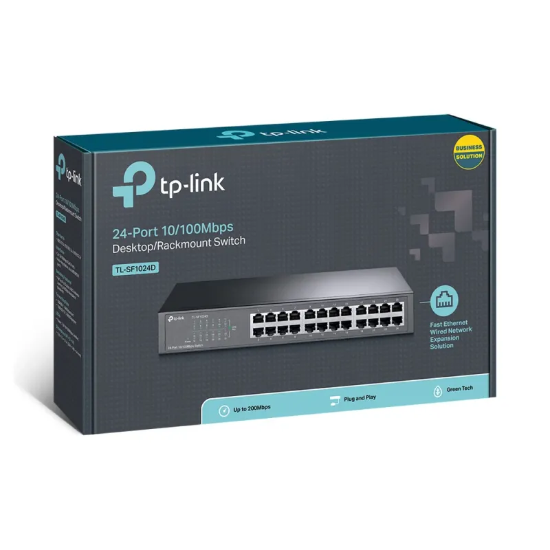 Switch TP-LINK SF1024D - 24 Puertos - Fast Ethernet - TL-SF1024D