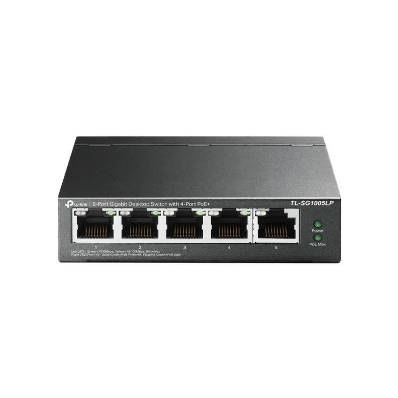Switch TP-LINK TL-SG1005LP - 5 Puertos - Gigabit - PoE - No Gestionado - TL-SG1005LP