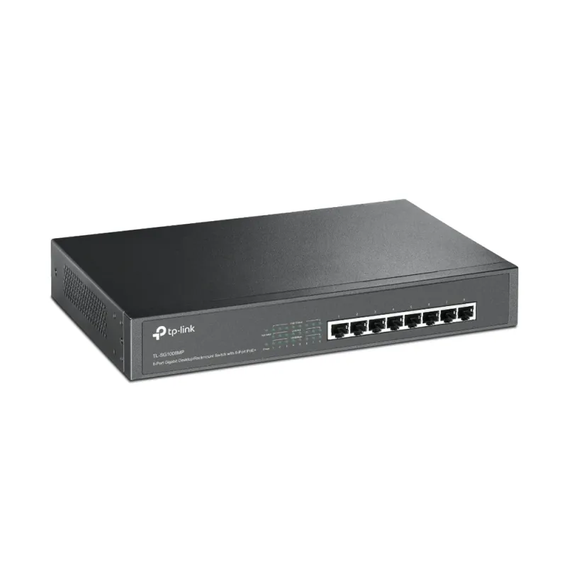Switch TP-LINK SG1008MP - 8 Puertos - Gigabit - PoE - No Gestionado - TL-SG1008MP