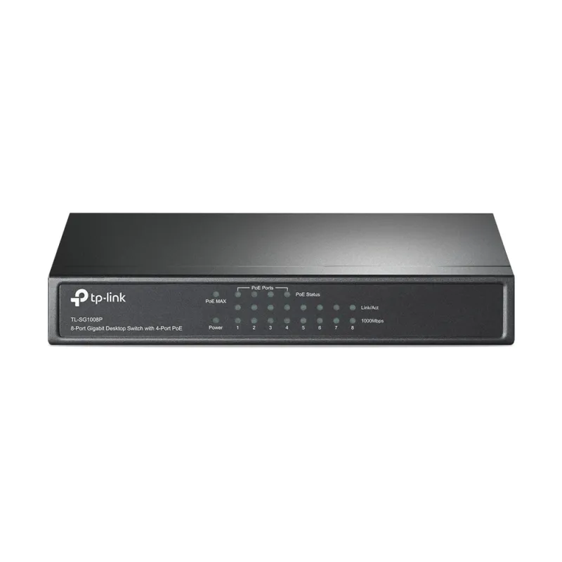 Switch TP-LINK SG1008P - 8 Puertos - Gigabit - PoE - No Gestionado - TL-SG1008P