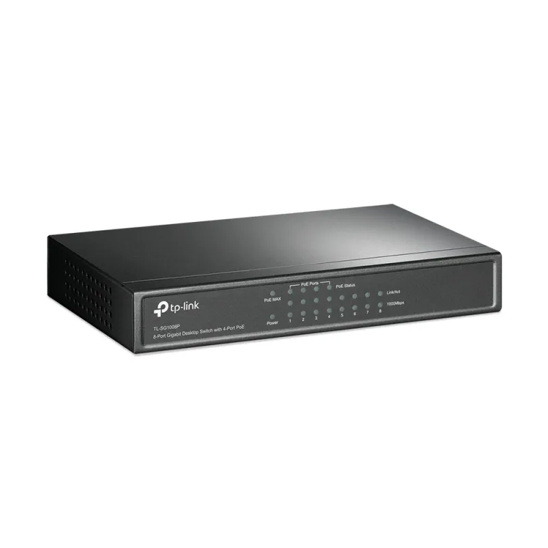 Switch TP-LINK SG1008P - 8 Puertos - Gigabit - PoE - No Gestionado - TL-SG1008P