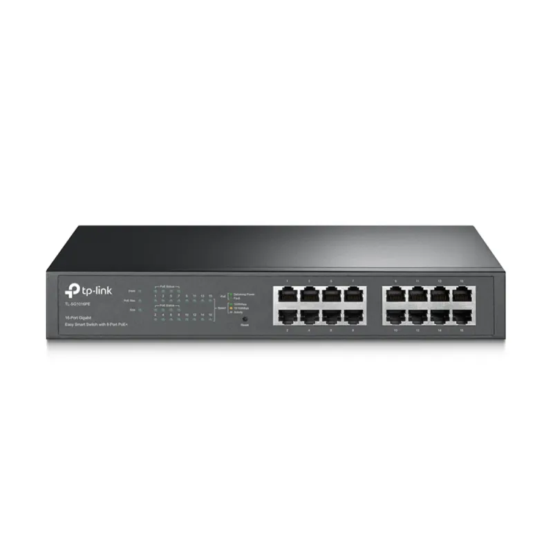 Switch TP-LINK TL-SG1016PE - 16 Puertos - Gigabit - Gestionado - TL-SG1016PE