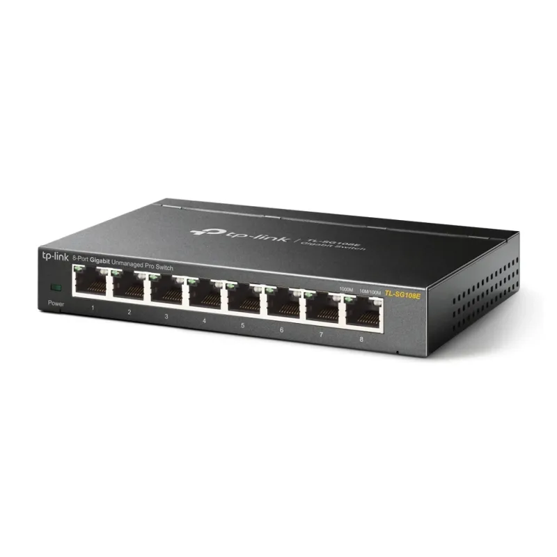 Switch TP-LINK SG108E - 8 Puertos - Gigabit - No Gestionado - TL-SG108E