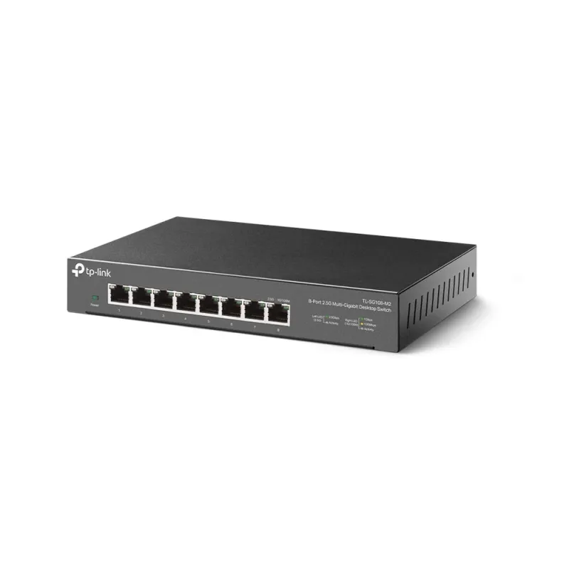 Switch TP-LINK TL-SG108-M2 - 8 Puertos - Gigabit - No Gestionado - TL-SG108-M2