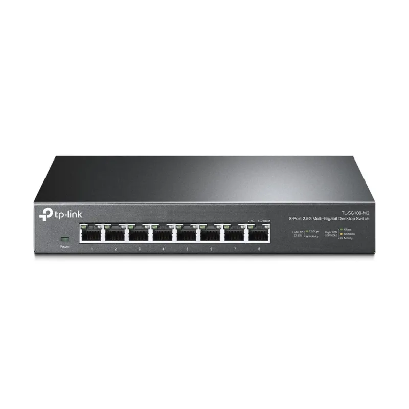 Switch TP-LINK TL-SG108-M2 - 8 Puertos - Gigabit - No Gestionado - TL-SG108-M2