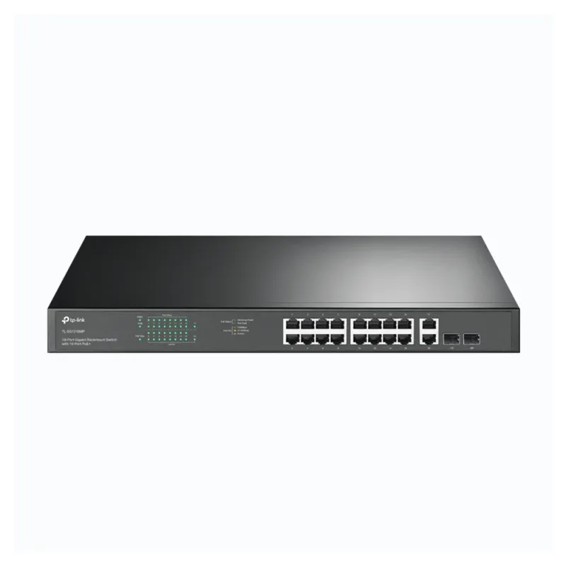 Switch TP LINK TL-SG1218MP - 16 Puertos - Gigabit - 2 SFP - No Gestionado - TL-SG1218MP