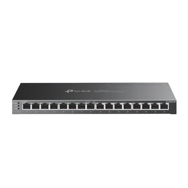 Switch TP-Link TL-SG2016P - 16 Puertos - Gigabit - Gestionado - TL-SG2016P