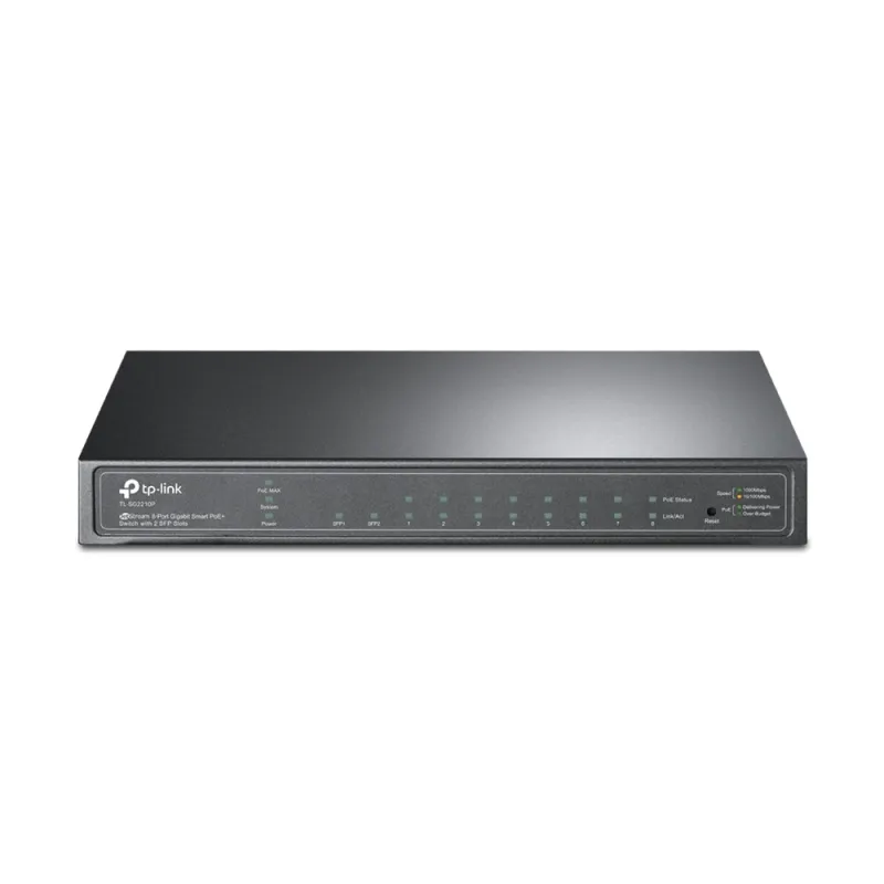 Switch TP-LINK SG2210P - 8 Puertos Gigabit - PoE - 2 SFP - Gestionado - TL-SG2210P