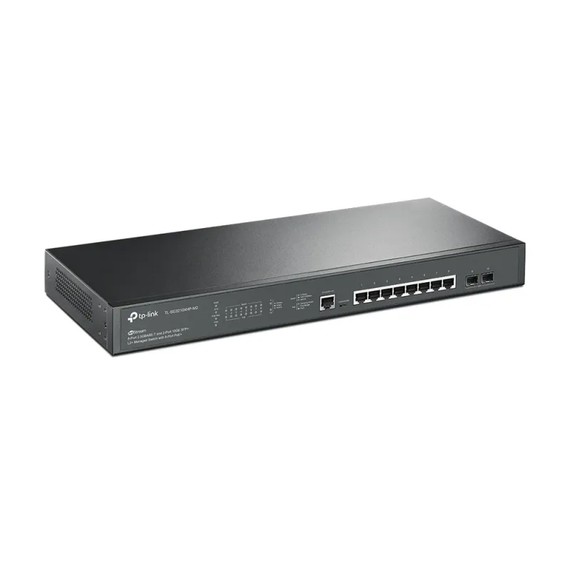 Switch TP-LINK JetStream - 8 Puertos - Gigabit - 2 SFP - Gestionado - TL-SG3210XHP-M2