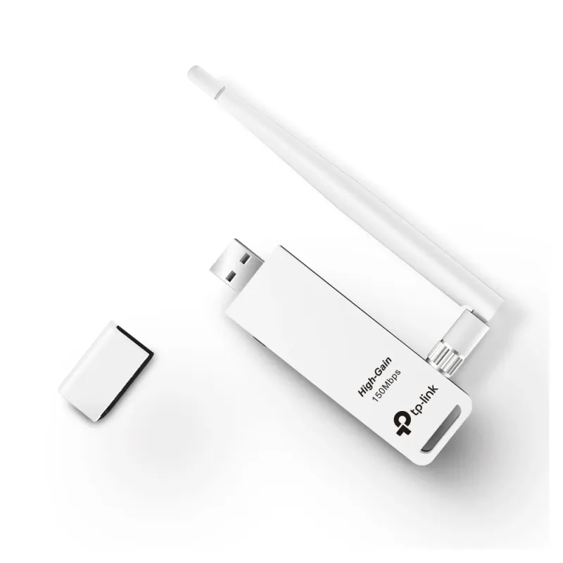 Adaptador Inalámbrico Tp Link 150Mbps Usb 2.4 Ghz Blanco - TL-WN722N