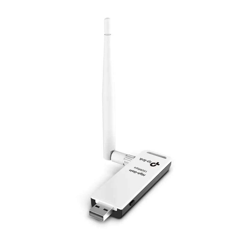 Adaptador Inalámbrico Tp Link 150Mbps Usb 2.4 Ghz Blanco - TL-WN722N