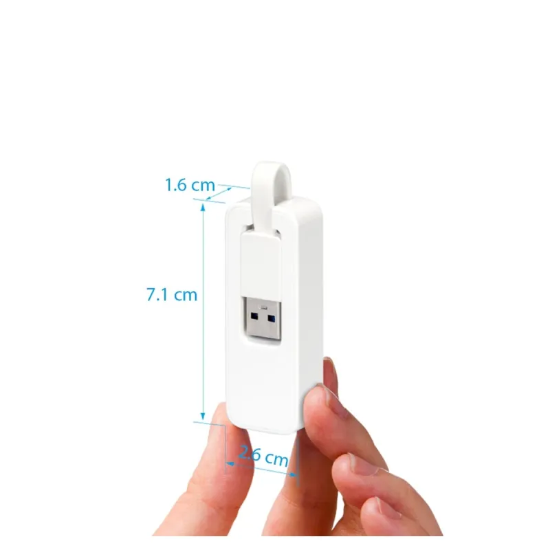 Adaptador De Red Ethernet Tp Link Ue200 Usb 2.0 100Mps Portátil Blanco - UE200