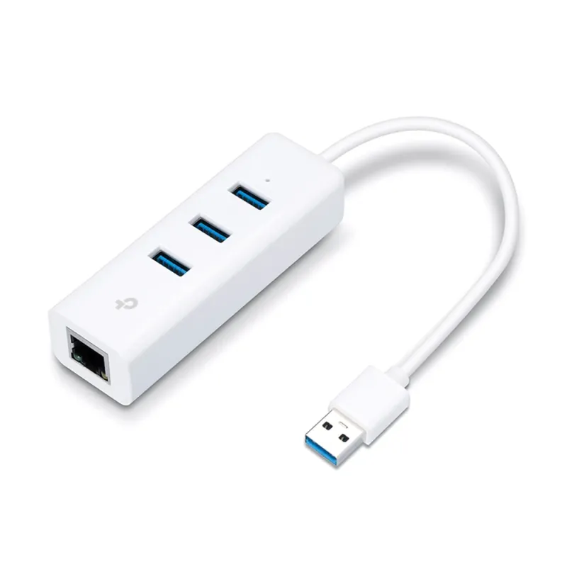 HUB USB TP-LINK UE330 - 3x USB 3.0 - RJ-45 - Blanco - UE330