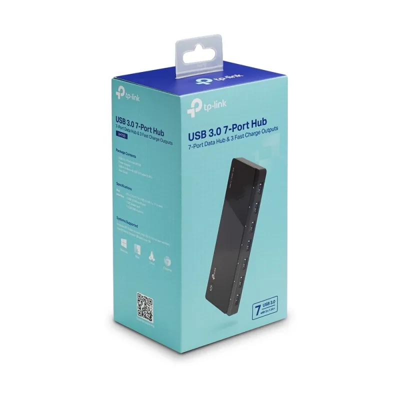 Hub USB 3.0 TP-LINK 7 Puertos - Compatible con USB 2.0 y 1.1 - UH700