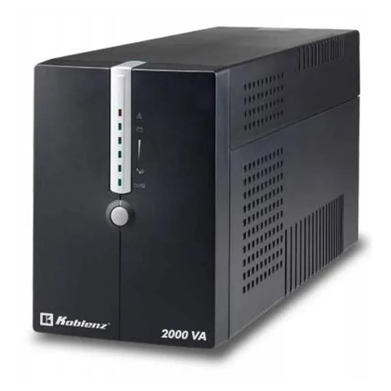 No Break Koblenz 20012 Usb/R 2000 Va, 1200 W, 4 H, Negro, Oficina - 00-4196-2
