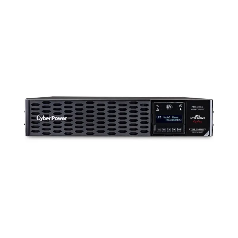 Ups Cyberpower 3000Va/3000W 8 Contactos Línea Interactiva Lcd Avr - PR3000RT2U
