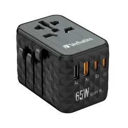 Cargador Verbatim UTA-05 - USB-C/USB-A/Enchufe Multiple - 32120