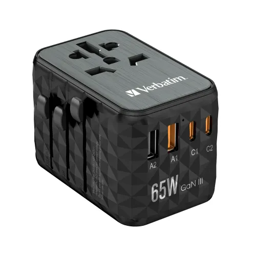 Cargador Verbatim UTA-05 - USB-C/USB-A/Enchufe Multiple - 32120 Cargador Verbatim UTA-05 - USB-C/USB-A/Enchufe Multiple - 32120