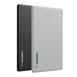 Localizador Verbatim MyFinder - Bluetooth - Compatible con Find My de Apple - 2 Piezas - Plata/Negro - 32140