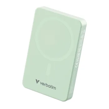 Power Bank Verbatim Charge n Go Essentials - 10000mAh - USB-C - MagSafe - Verde - 32228
