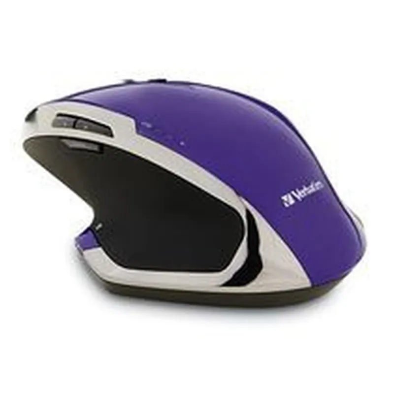 Mouse Verbatim Deluxe - Inalámbrico - USB - 1600 DPI - 8 Botones - Purpura - 99020