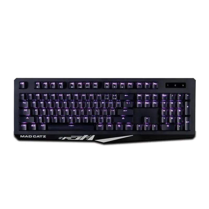Teclado Gamer Mad Catz S.T.R.I.K.E.4 - Alámbrico - Multimedia - RGB - KS13MMUSBL00