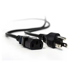 Vorago Cab-122 Negro 1.5 M Nema 5-15P - AC-345810-1 Vorago Cab-122 Negro 1.5 M Nema 5-15P - AC-345810-1