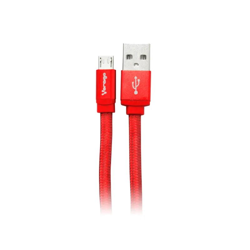 Cable Usb Vorago Cab 113 Micro Usb, Usb, 1 M, Rojo - AC-365810-31