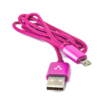Vorago Cab-209 Cable Usb 1 M Usb A Micro-Usb B/Lightning Rosa - AC-365810-43