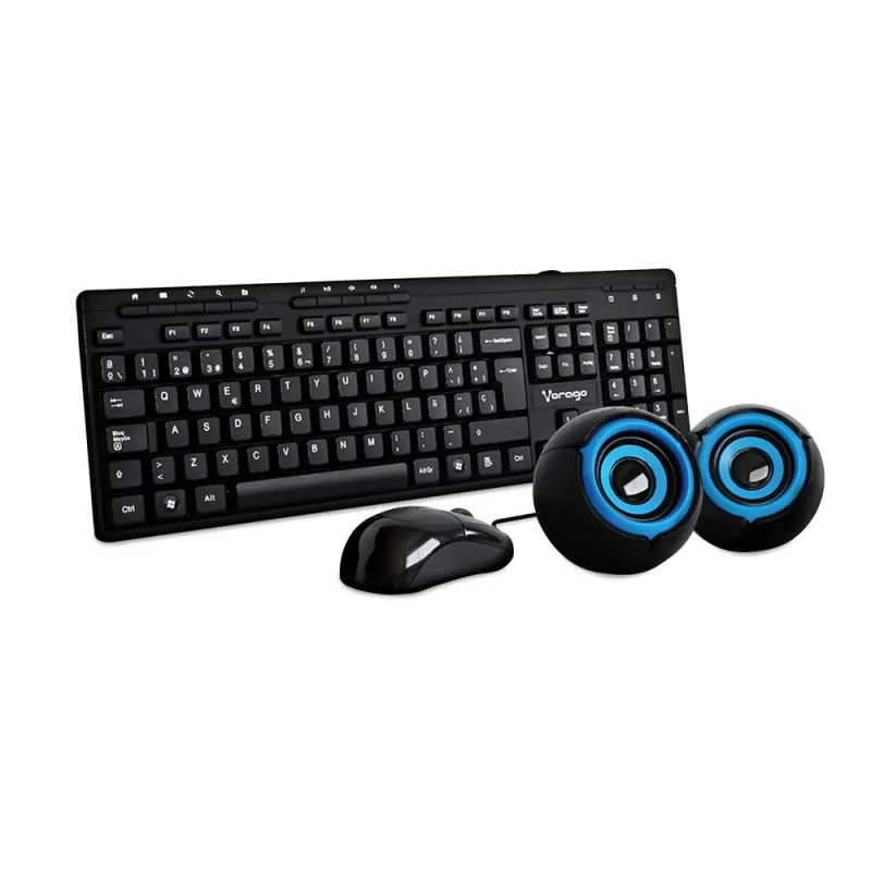 Vorago Kms-104 Teclado Ratón Incluido Qwerty Español Negro - AC-397585-1