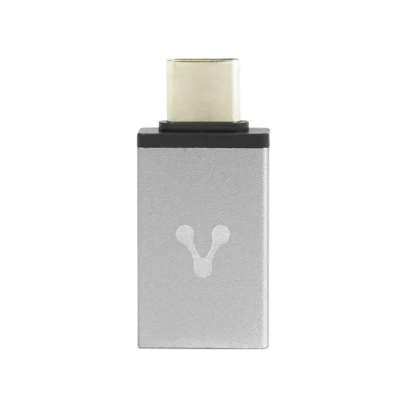 Adaptador USB Vorago ADP-101 - USB Tipo C a USB 3.0 - OTG - Plata - ADP-101