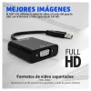 Adaptador Vorago Adp 200 Usb Macho A Vga Hembra Full Hd Negro - ADP-200
