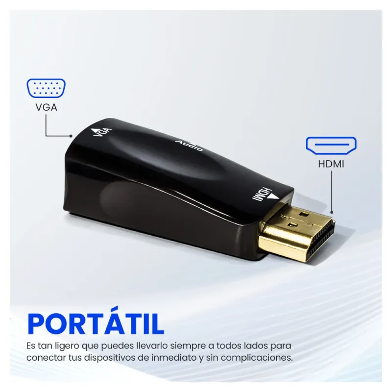 Adaptador Vorago Adp 208 Hdmi A Vga Y Audio - ADP-208