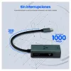 Adaptador Vorago ADP-210 - USB-C a Ethernet - Negro - ADP-210