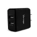 Cargador para Pared Vorago AU-106 - 5V - 2 Puertos USB - Negro - AU-106-BK