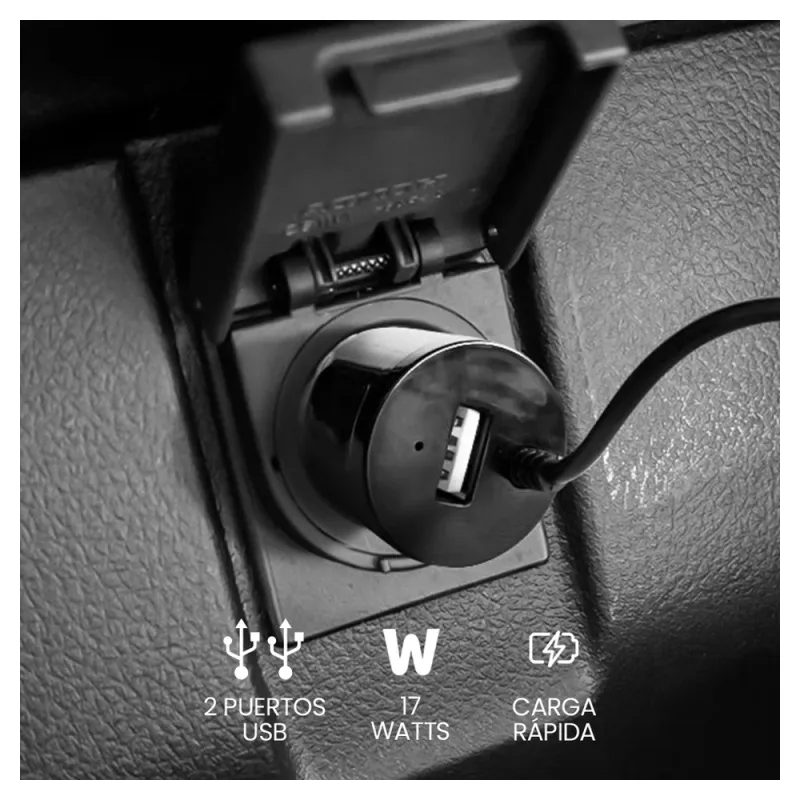 Cargador Vorago Au 303 Usb Para Auto Negro - AU-303