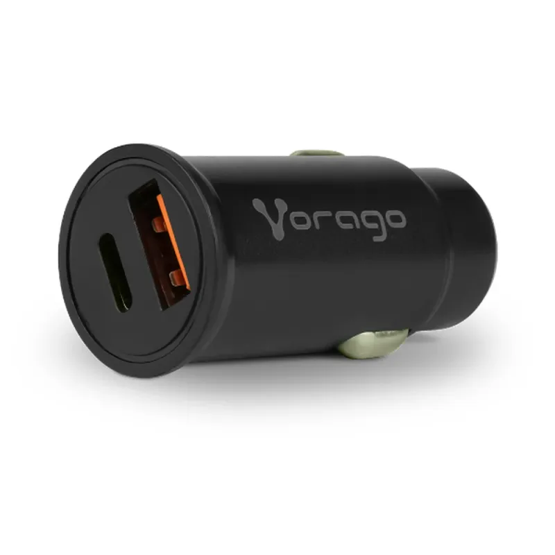 Cargador para Auto Vorago AU-305 - USB-A - USB-C - AU-305-BK